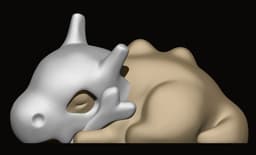 Sleeping Cubone 3d model