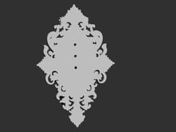 Gothic Skull Wall Mount.stl 3d model
