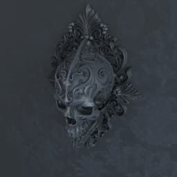 Gothic Skull Wall Mount.stl 3d model