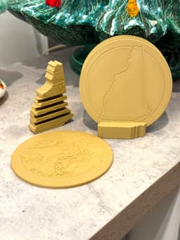 New Hampshire Coaster Set 3d model