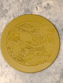 New Hampshire Coaster Set 3d model