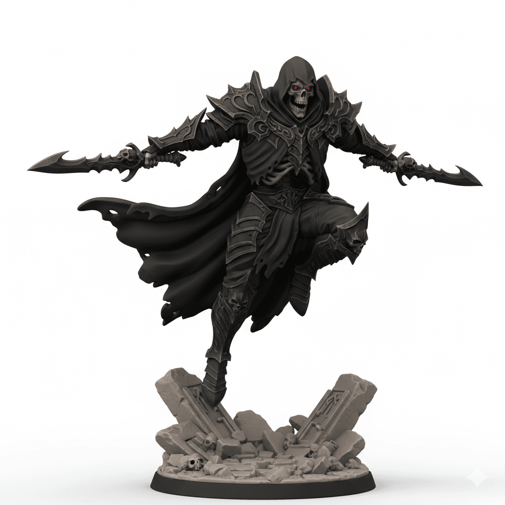 Skeleton Assassin Ruined Leap Printable STL Design 3d model