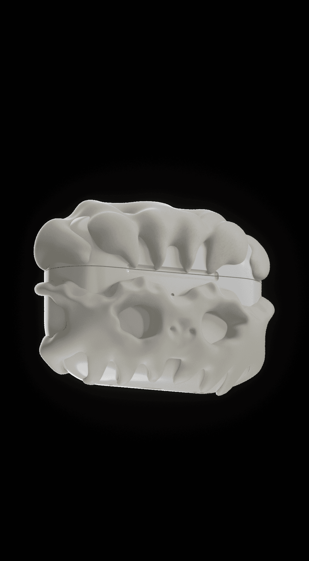 SKULL CAGE AIRPODS PRO 1/2 CASE 3d model