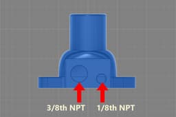 Miata Coolant Inlet Neck For No AC 3d model