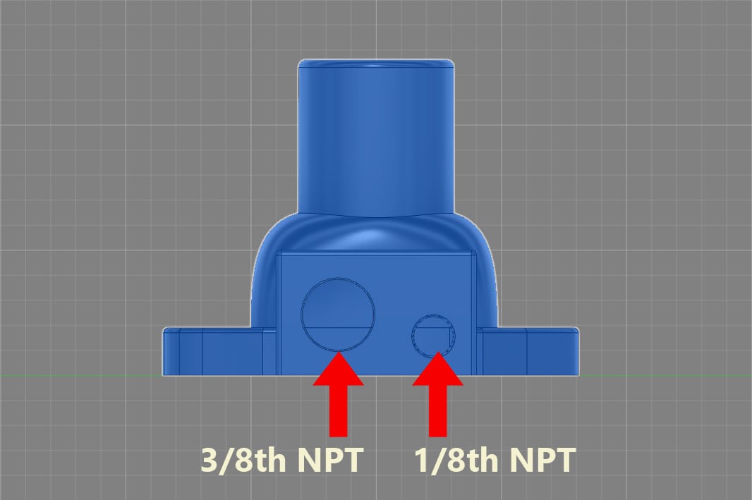 Miata Coolant Inlet Neck For No AC 3d model