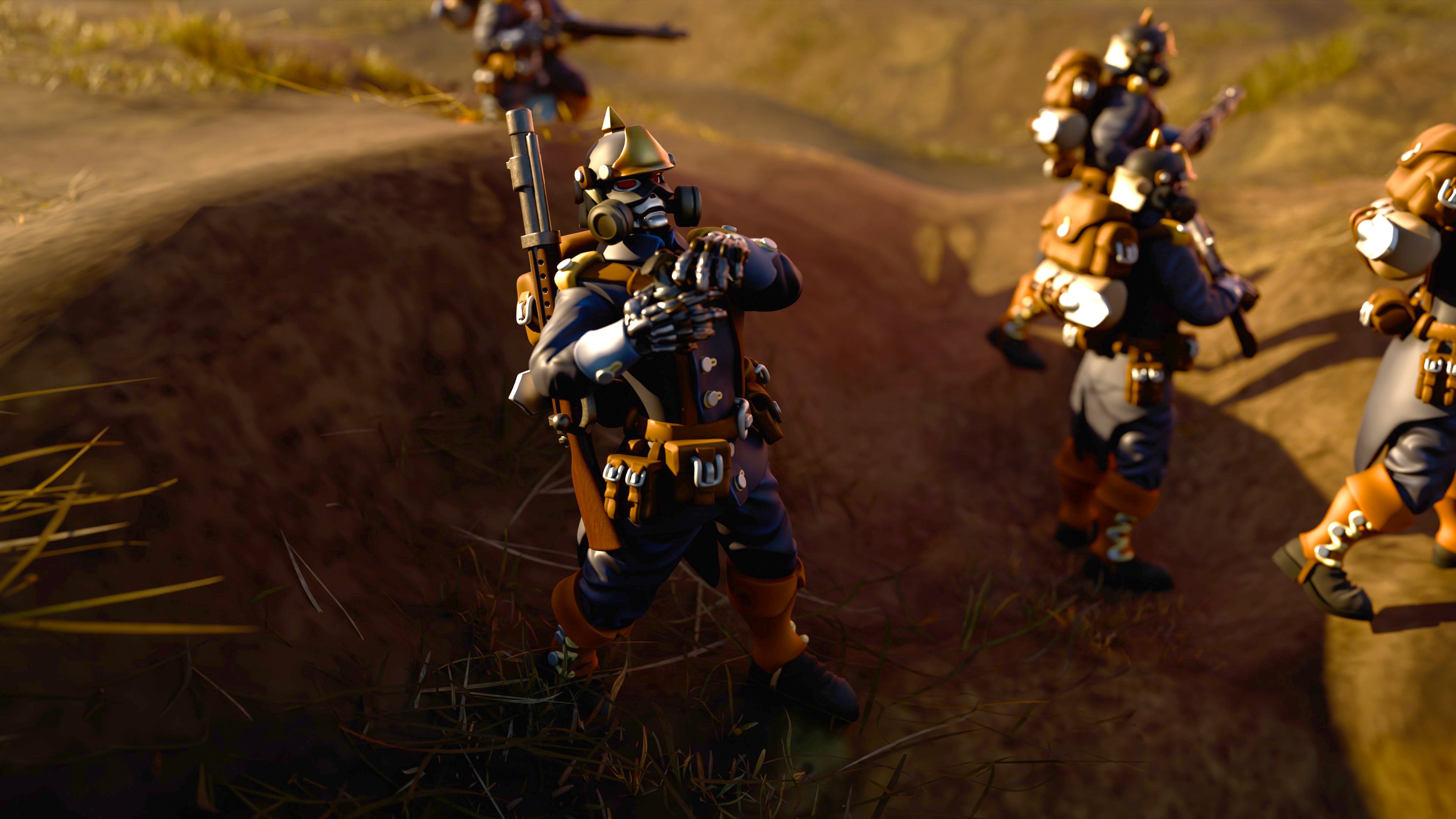 Trench Squad 3d model