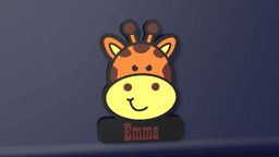 Cute Giraffe - LED Strip compatible 3d model