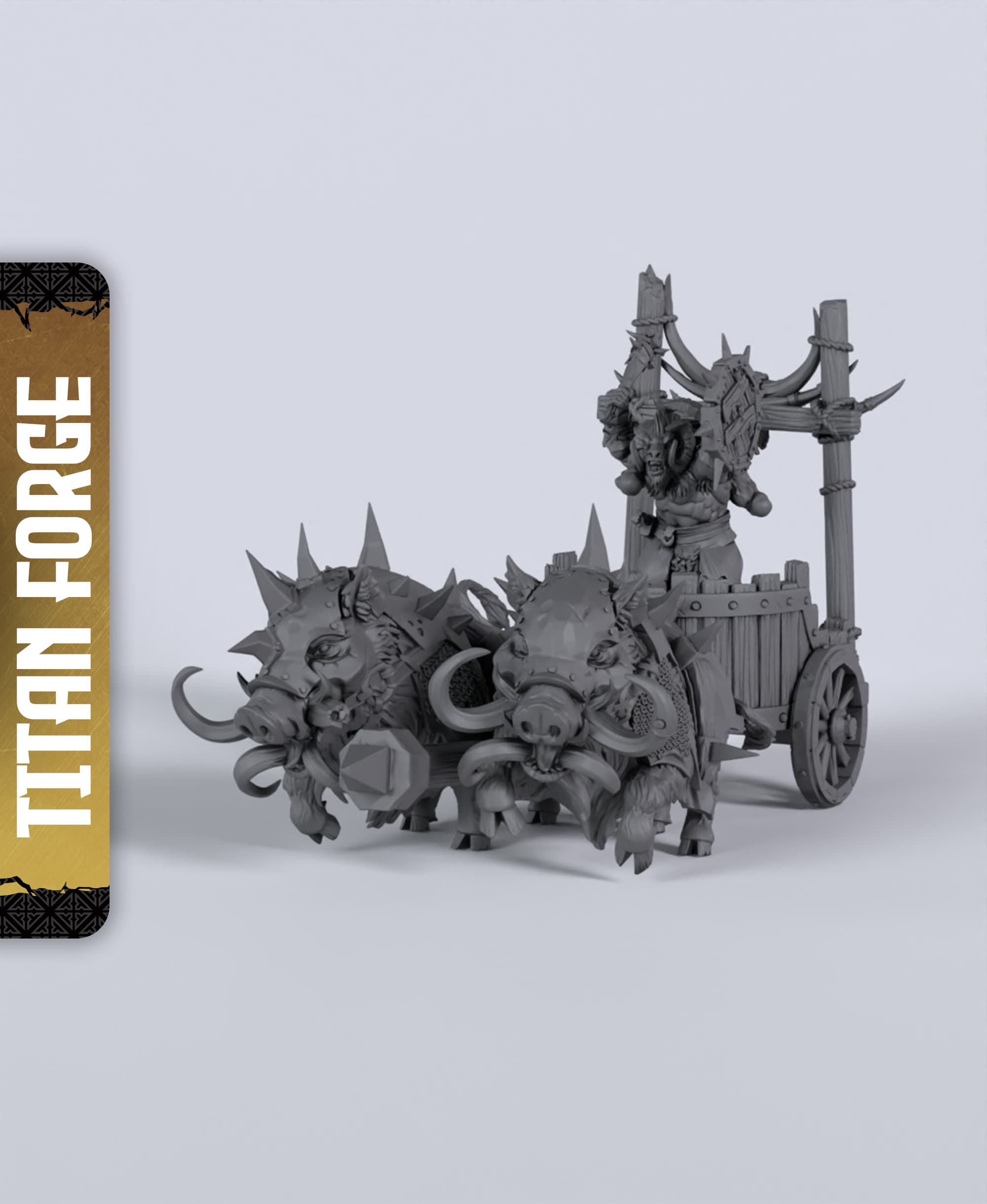 Darkwood Chariot - With Free Dragon - 5e DnD Inspired for RPG and Wargamers 3d model