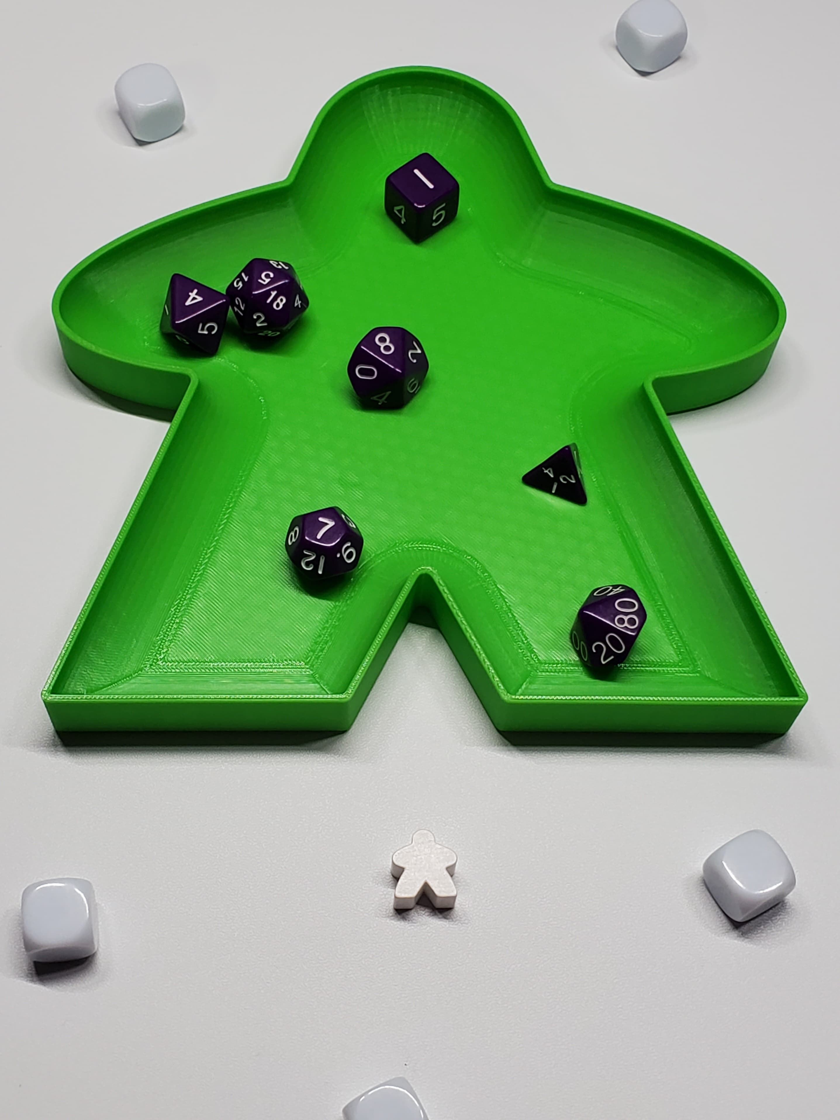 Meeple dice tray / trinket tray | Board game room decoration 3d model