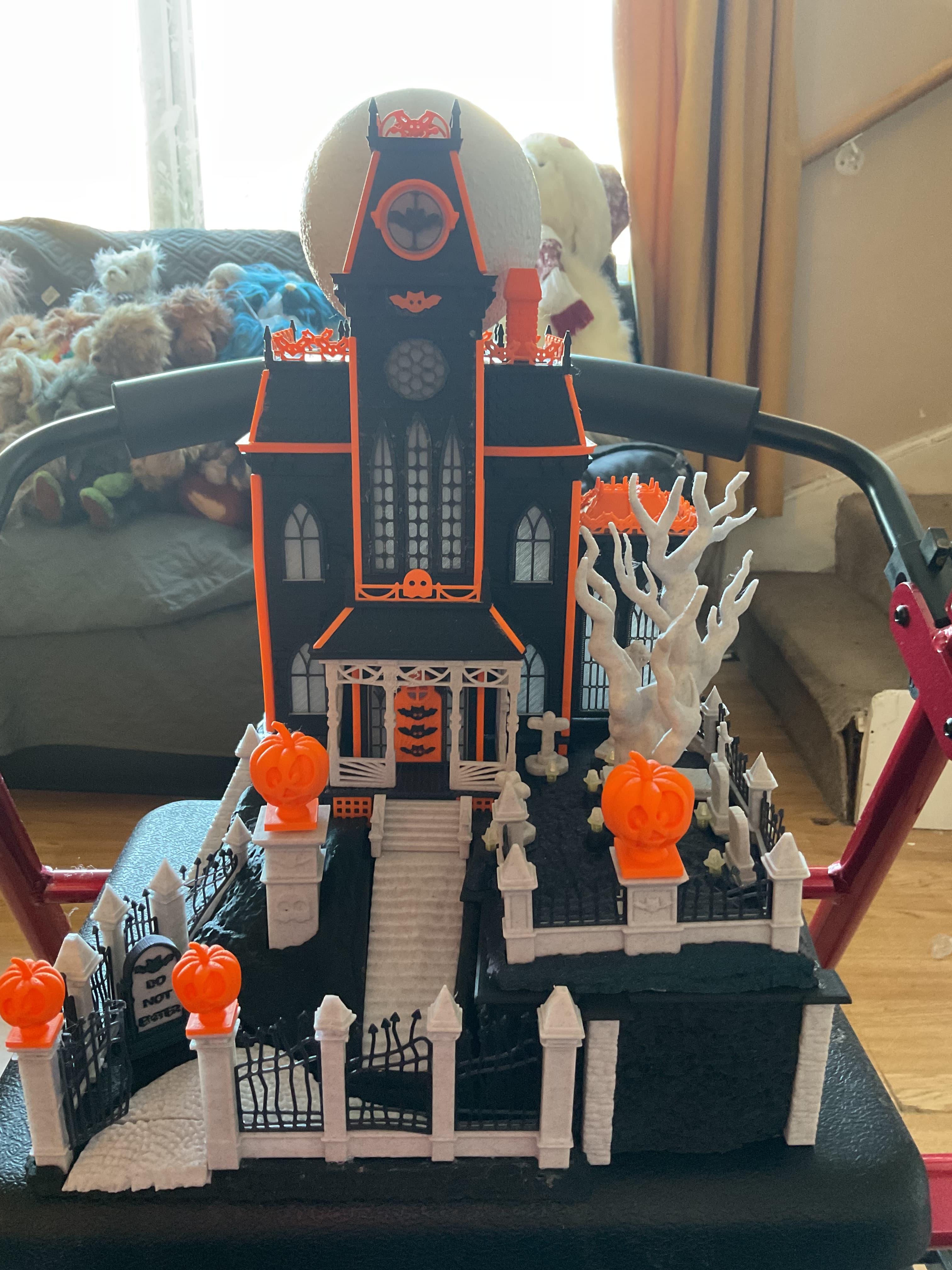 Haunted House 2 ,with Moon and Haunted Hill .