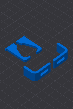 Monitor side hook (sturdy) 3d model