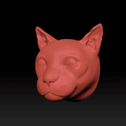 Cat Head Design 3d model