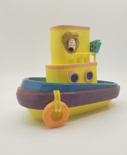 Tuggerknots fell asleep at a harbour party and his friends clipped his rail. 3d model