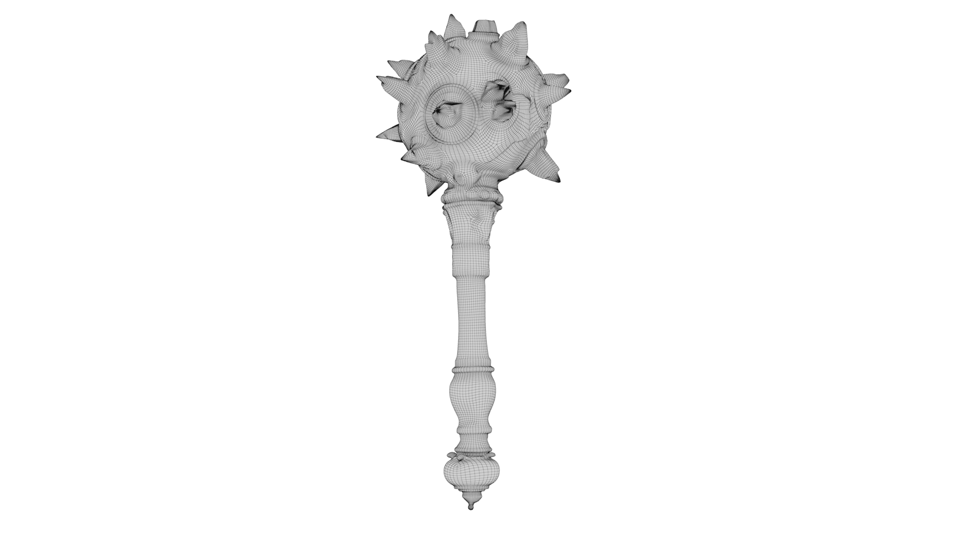 Spiked Mace 3d model