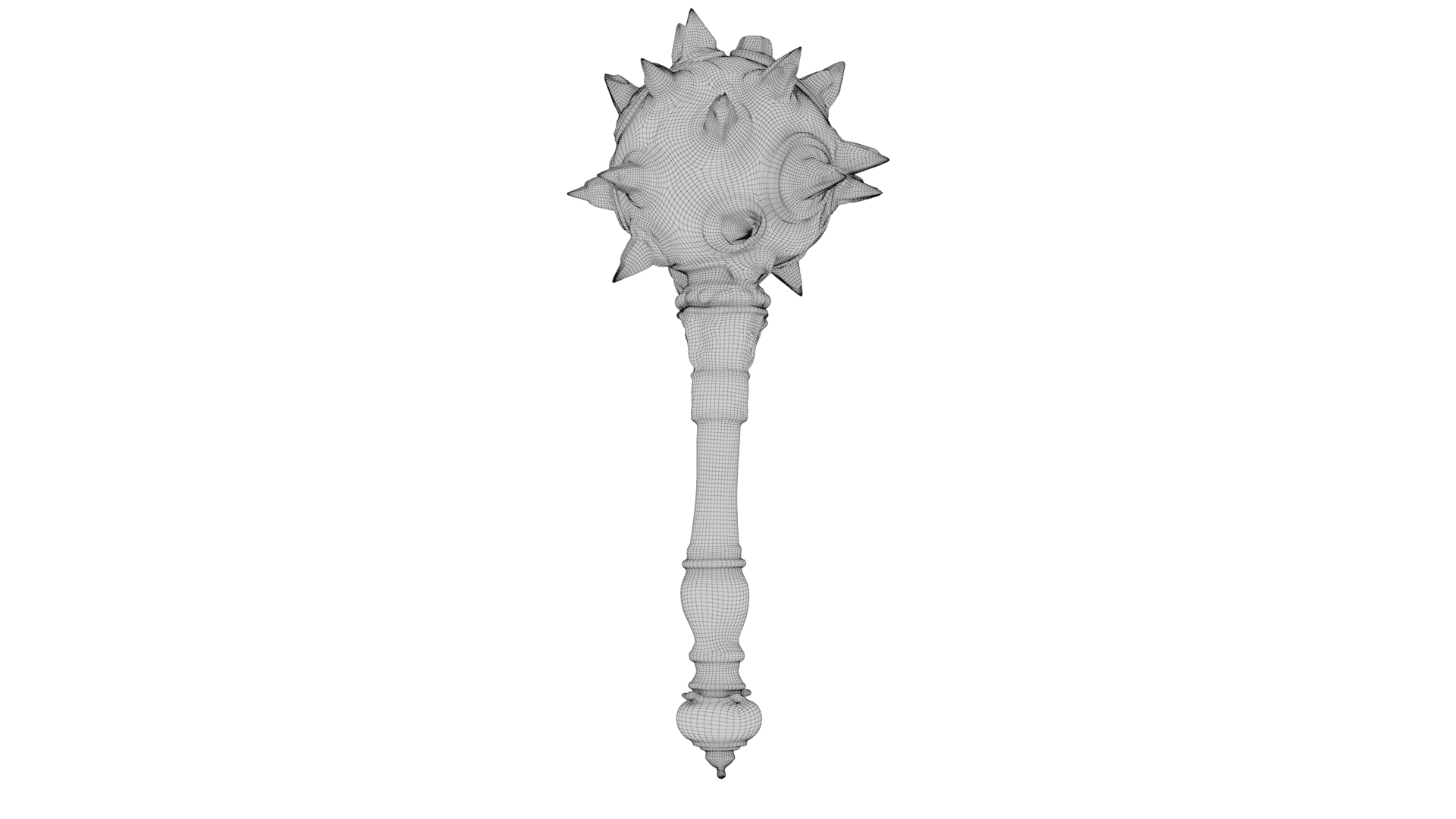 Spiked Mace 3d model