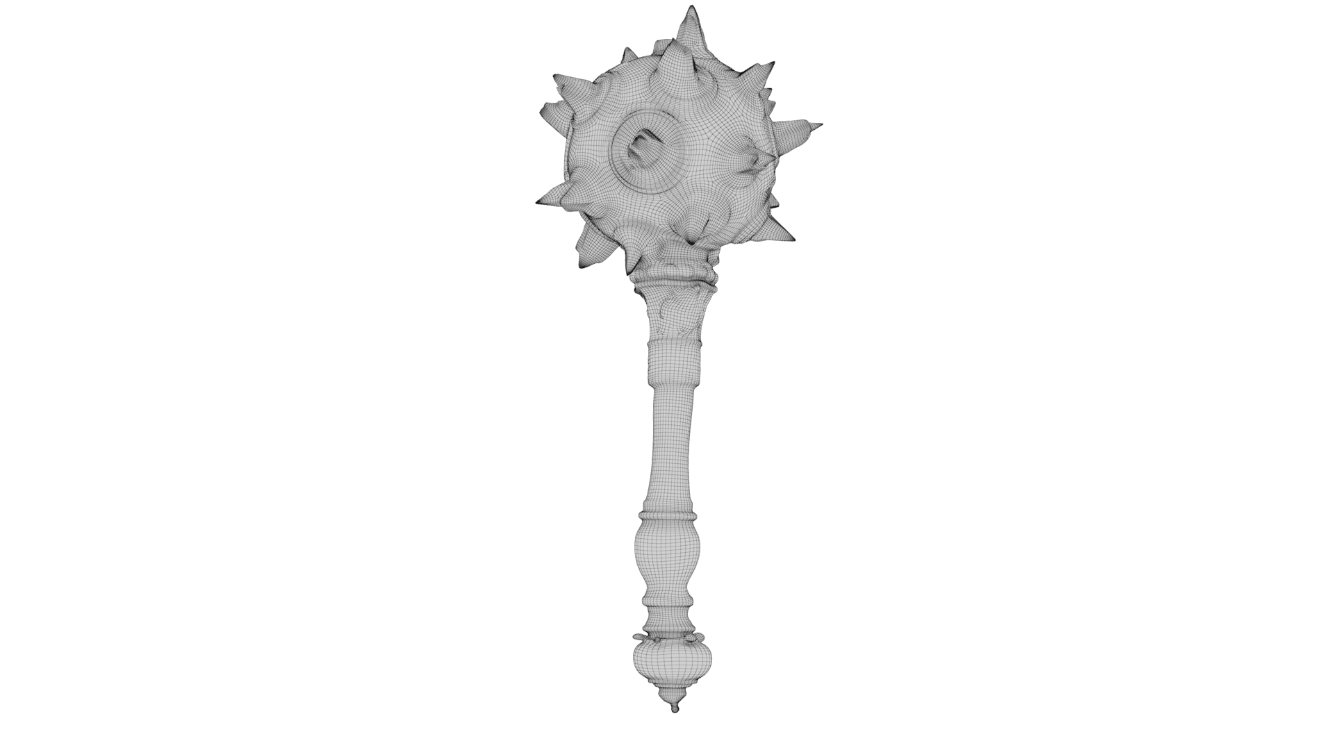 Spiked Mace 3d model