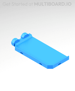 2x4 MU - Left Support End - Modular Bolt-Locked Shelf 3d model