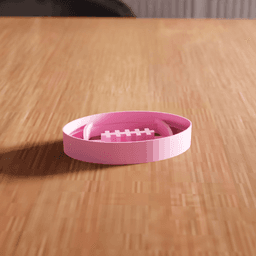 American Football Cookie Cutter Stamp Utensil 3d model