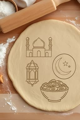 Ramadan Cookie Cutter, Biscuit Cutter 3d model