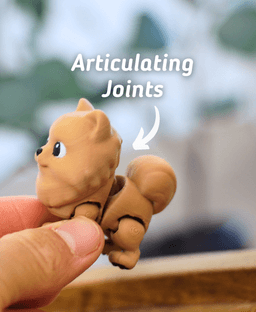 Ludo Pomeranian - Articulated Fidget Dog 3d model
