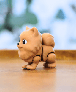 Ludo Pomeranian - Articulated Fidget Dog 3d model