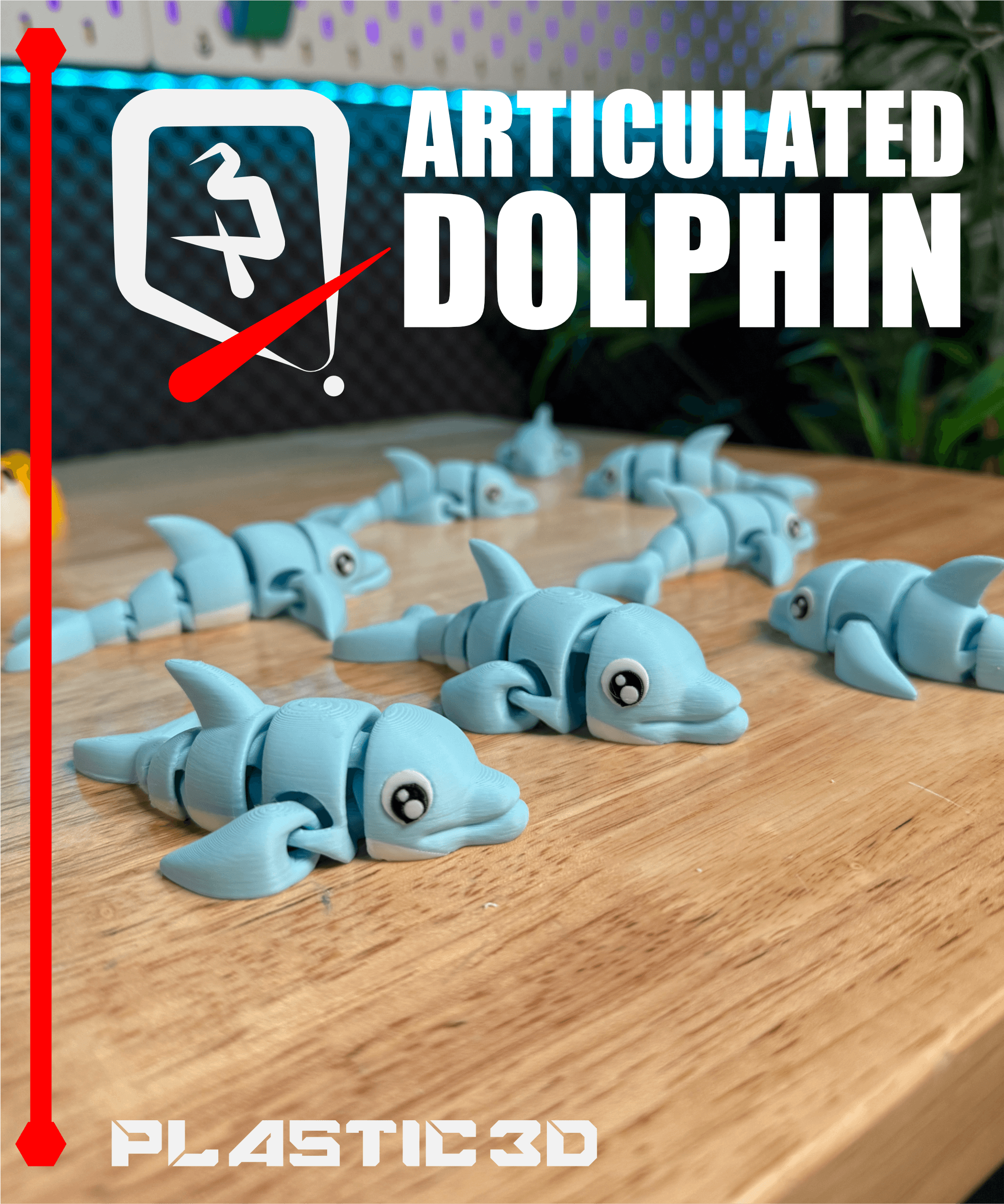 Articulated Dolphin 3d model