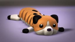 Flexi Long Dog 3d model