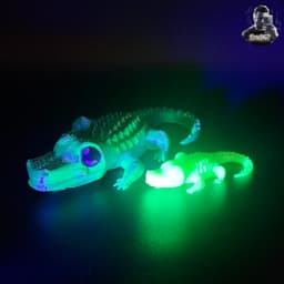 Cute Crocodile Figurine 3d model