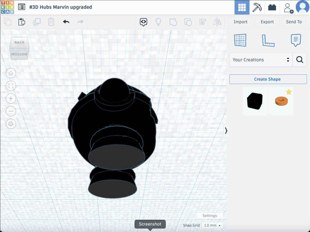 Marvin upgraded 3d model