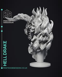 Hell Drake - Dragon Bust 3d model