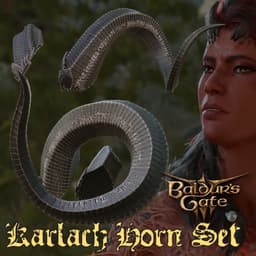 KARLACHS HORNS BALDURS GATE 3 3d model