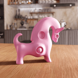 Abstract Horse Unicorn Toy 3d model