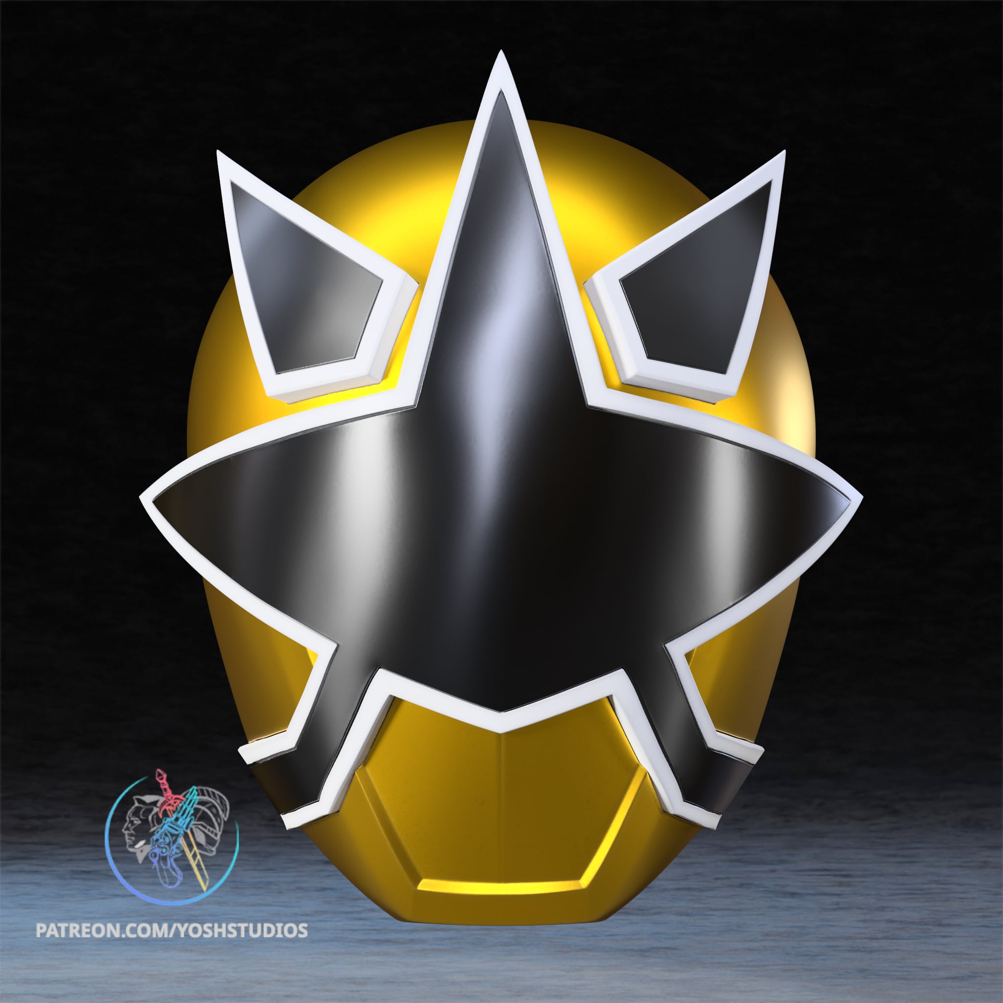 Gold Samurai Helmet 3D Printer STL File 3d model