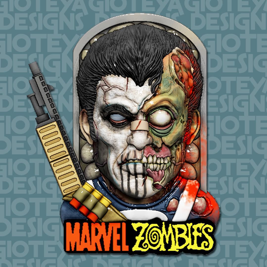 Marvel Zombies The Punisher 3d model
