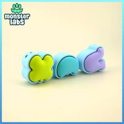 FREE: Lucky Charms Fidget Clicker Keychain Bundle 1 3d model