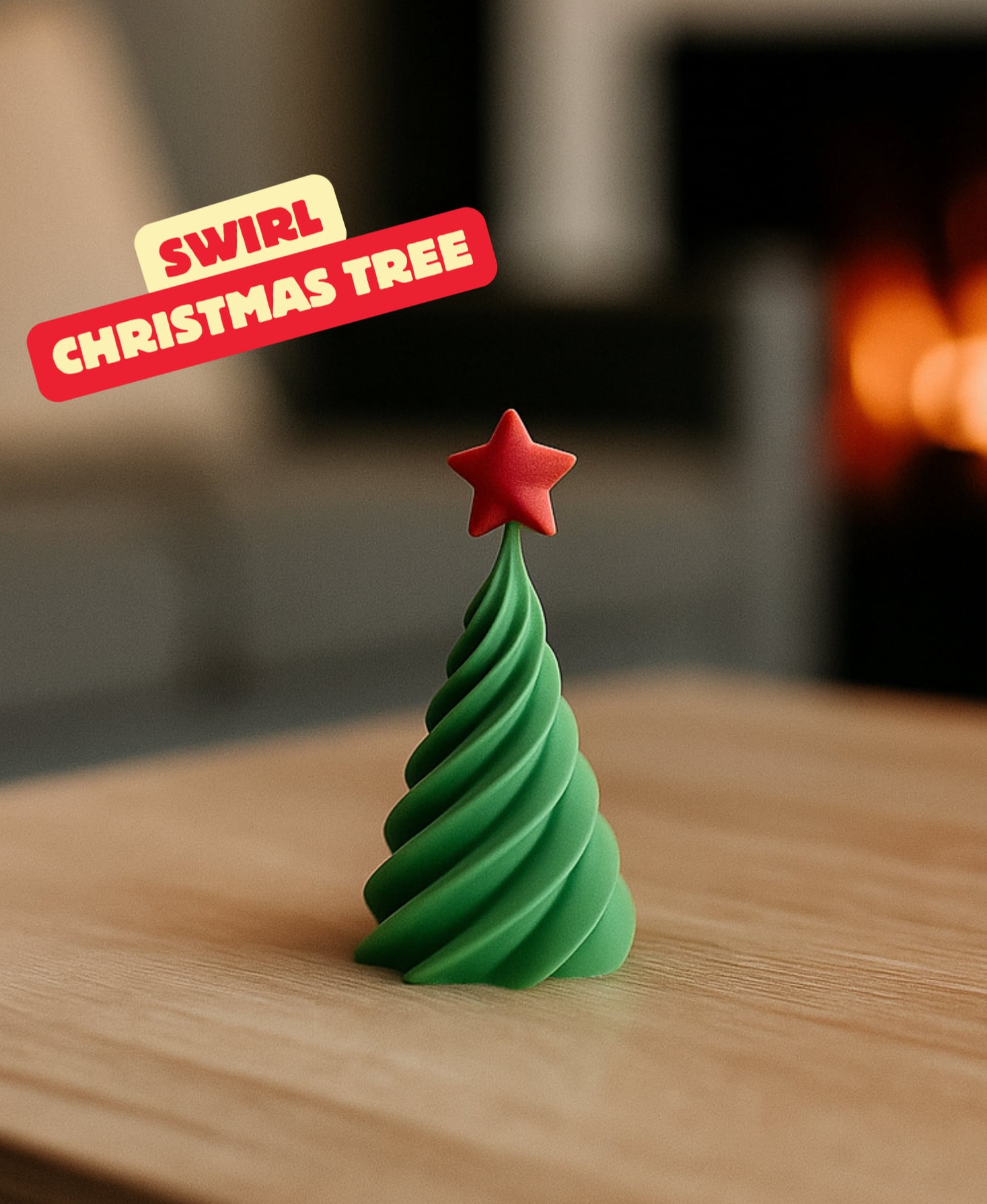 SWIRL CHRISTMAS TREE / CHRISTMAS DECOR / DECOR 3d model