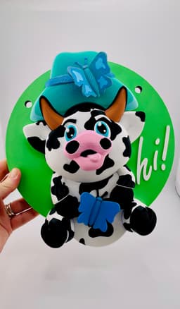 Magnetic Butterfly Hat for Modular Cow Sign 3d model