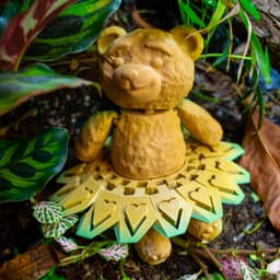Teddy Bear In Movable Skirt 3d model