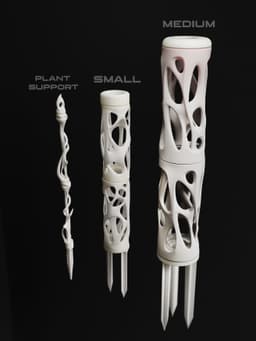 Modular climbing moss pole and plant support 3d model