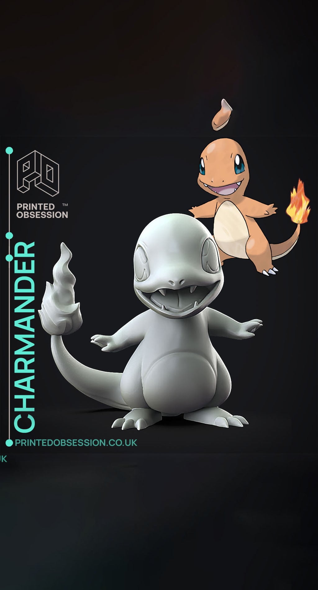 Charmander - Pokemon - Fan Art 3d model