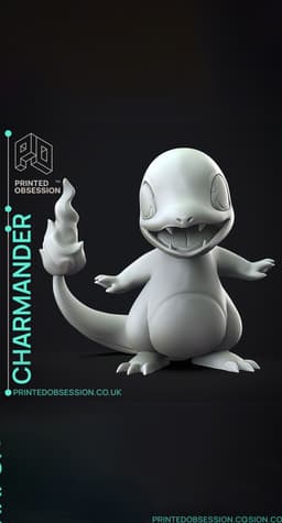 Charmander - Pokemon - Fan Art 3d model