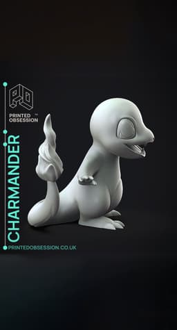 Charmander - Pokemon - Fan Art 3d model