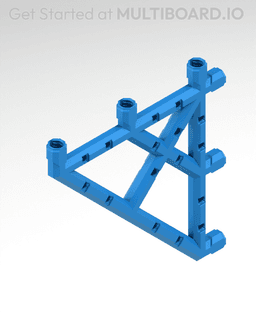 7x7 MU Bracket - Bolt-Locked Inserts 3d model