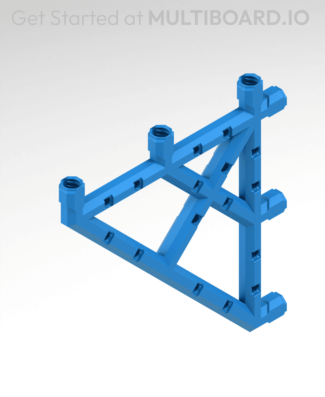 7x7 MU Bracket - Bolt-Locked Inserts 3d model