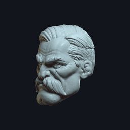 Dex v14 Action Figure Head 3d model