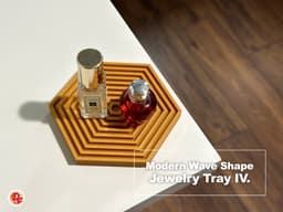 Modern Wave Shaped Jewelry Tray 4 3d model