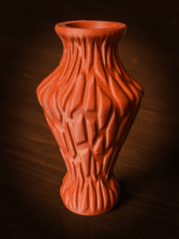 Shardcell Vase - Textured Vase 3d model
