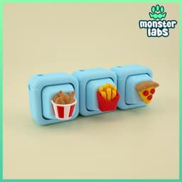 Keycap Keychain Food Bundle 1 3d model