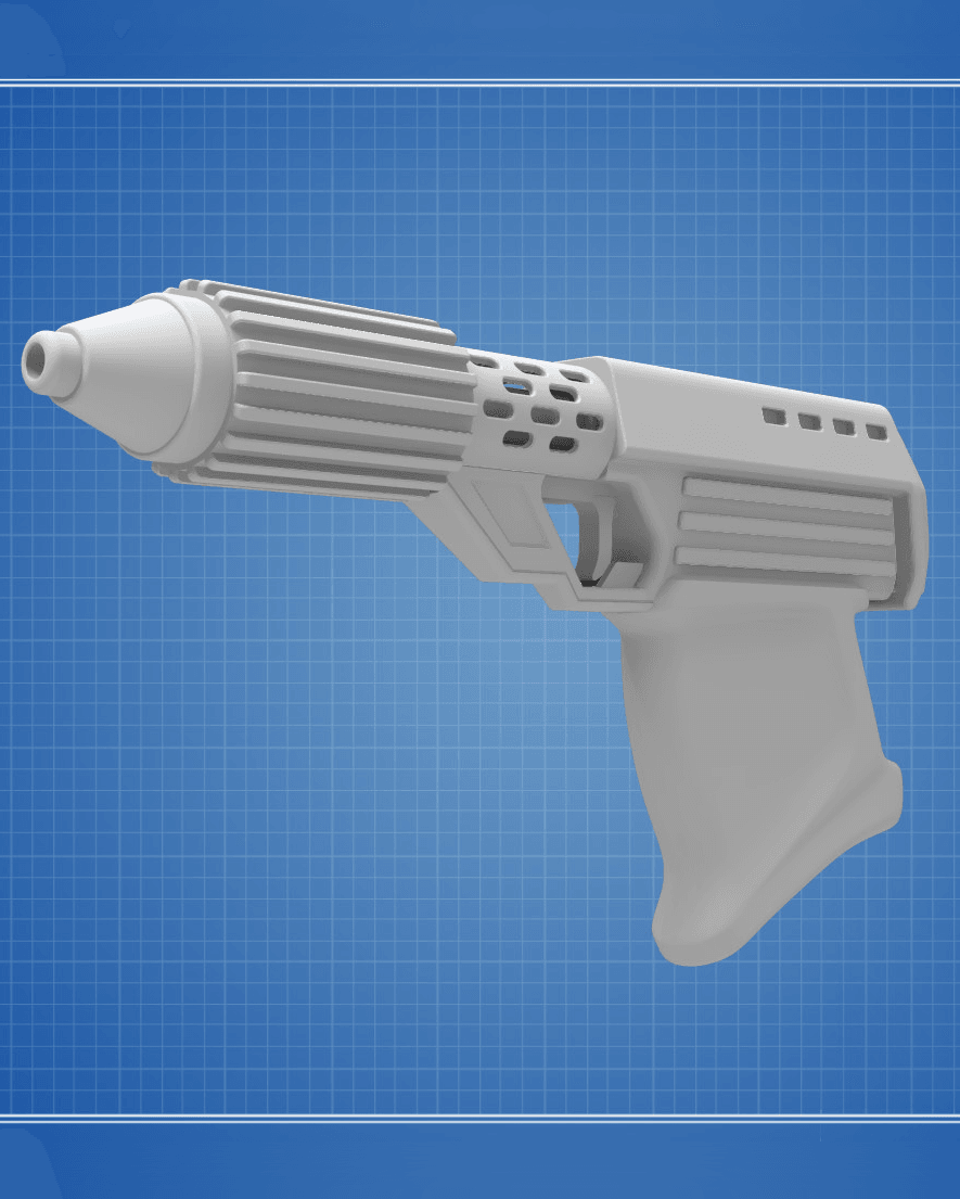 SC-4 Blaster Pistol - Star Wars 3d model