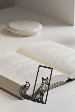Fox Bookmark, Gift Idea 3d model
